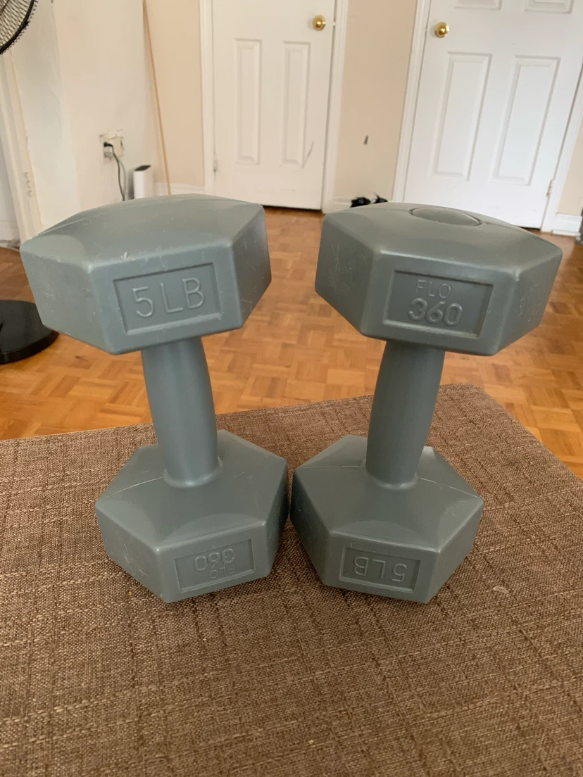 Pair of 5 LB Dumbbells