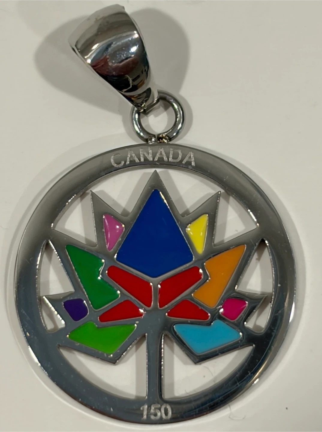 Canada 150 Commemorative Maple Leaf Pendant Charm