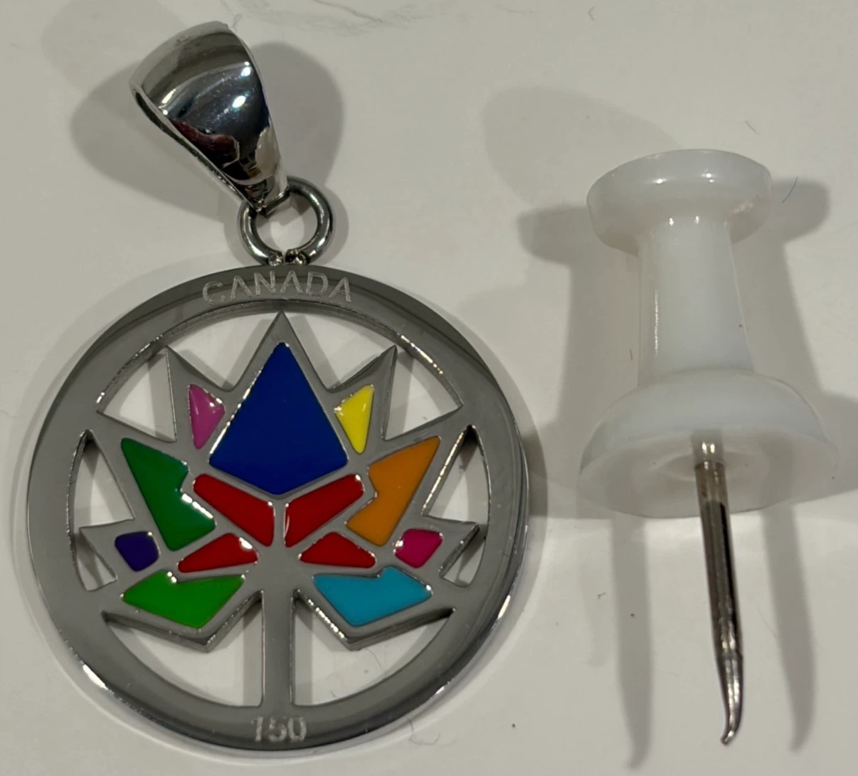 Canada 150 Commemorative Maple Leaf Pendant Charm - photo 2