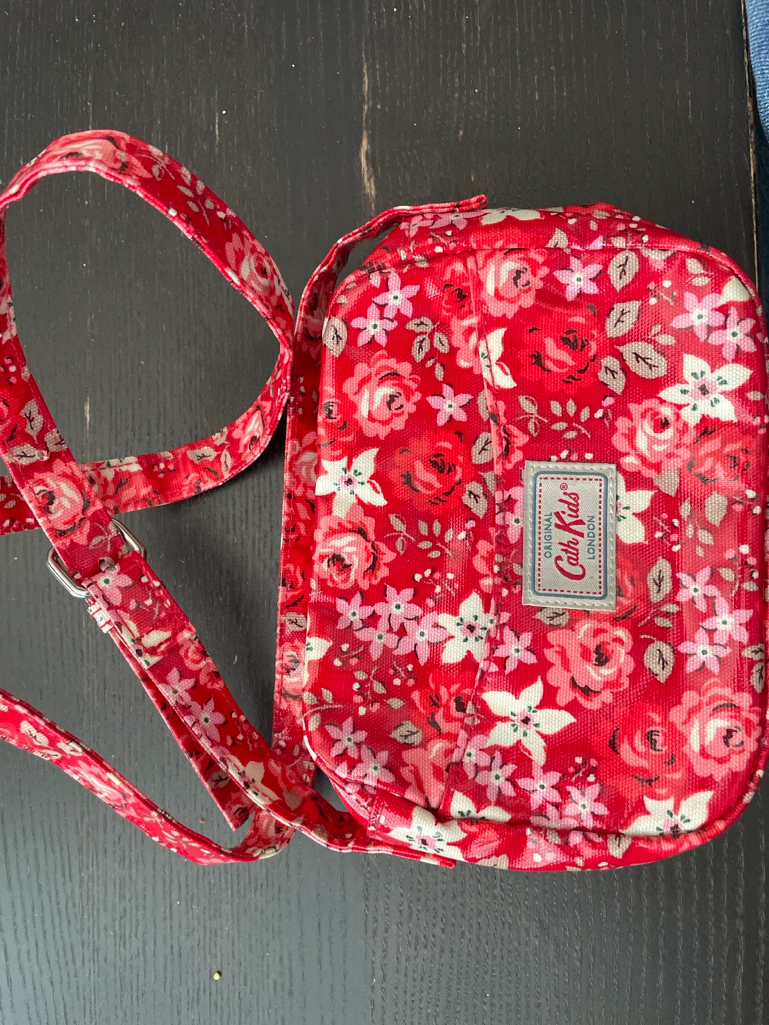 Cath Kidston London Red Floral Crossbody Bag