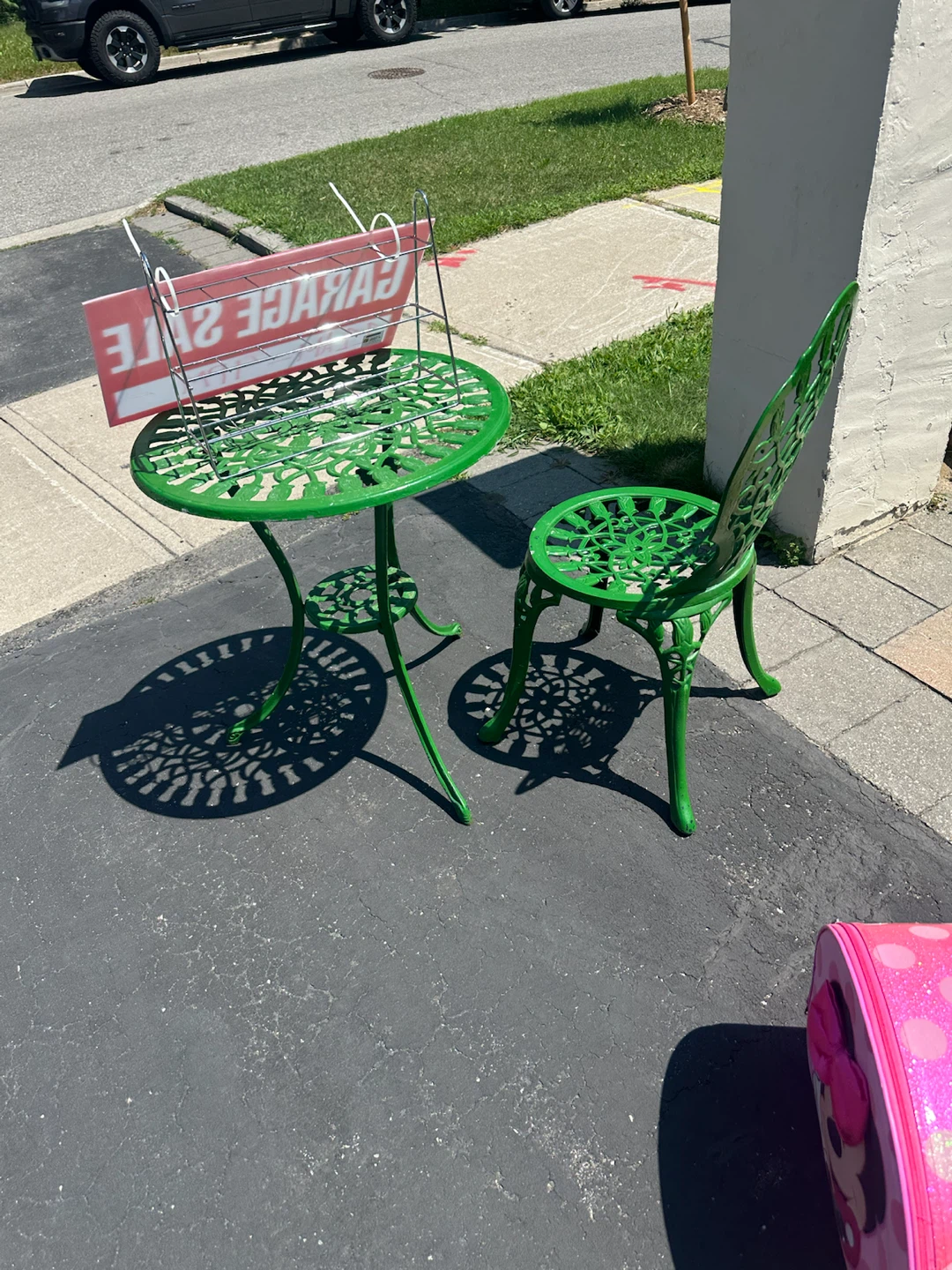 Green Metal Bistro Set - photo 2