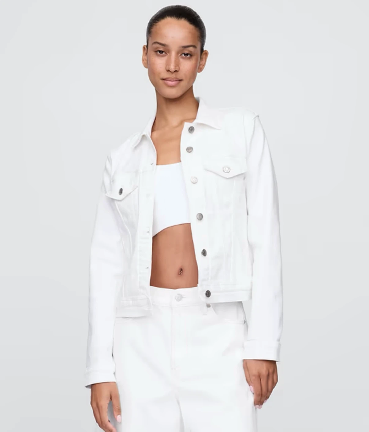 GAP 1969 supersoft denim jacket denim - White - photo 2