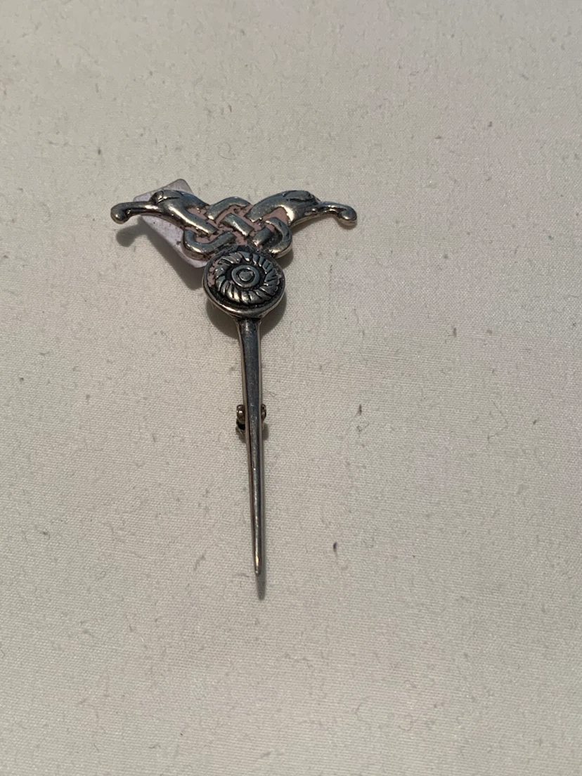 Celtic Knot Dog Brooch Pin