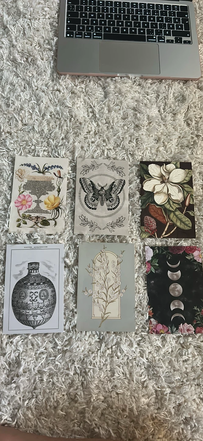 Set of 18 Vintage Style Art Postcards/ Wall art and stickers - photo 2