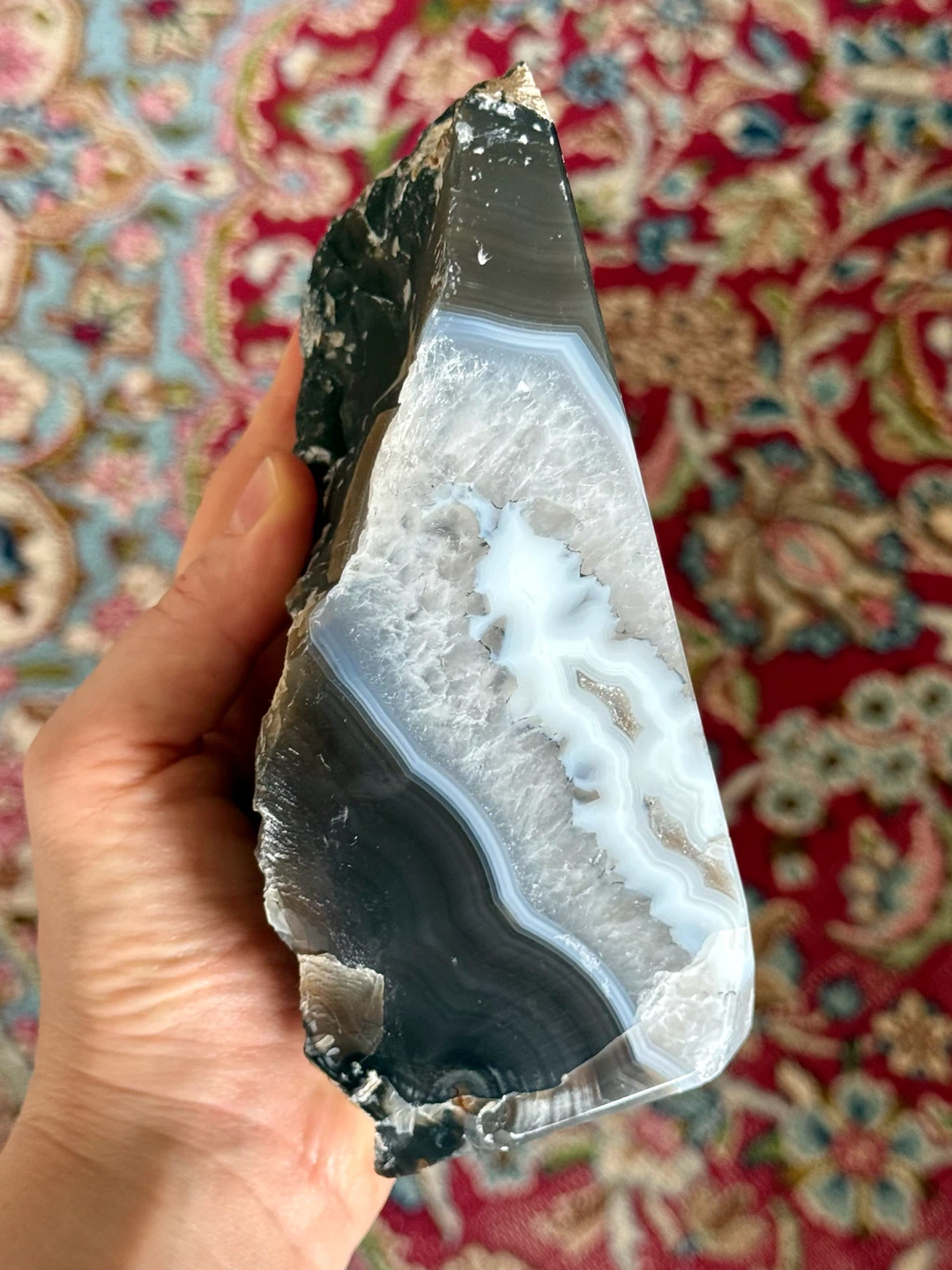 Large Black/Grey/White Brazilian Bookend Crystal - photo 5
