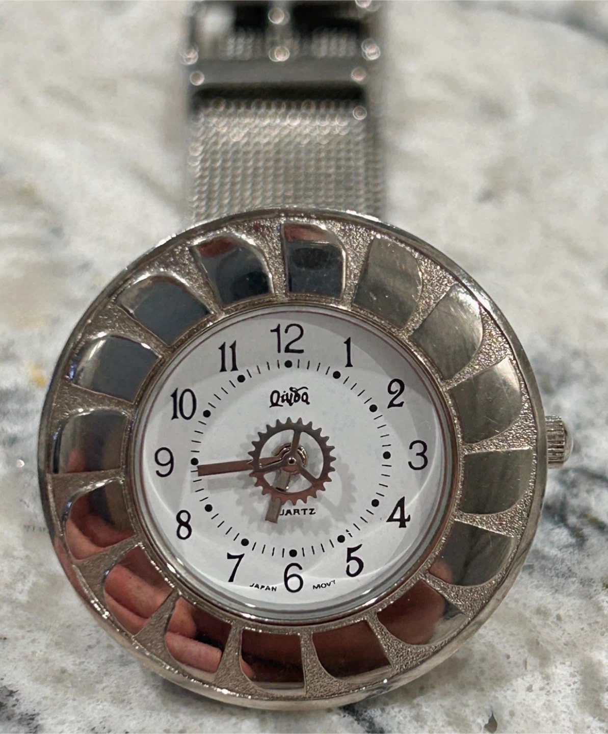 Quartz Watch Silver Tone Mesh Band Japan Movt  (Needs Repair)