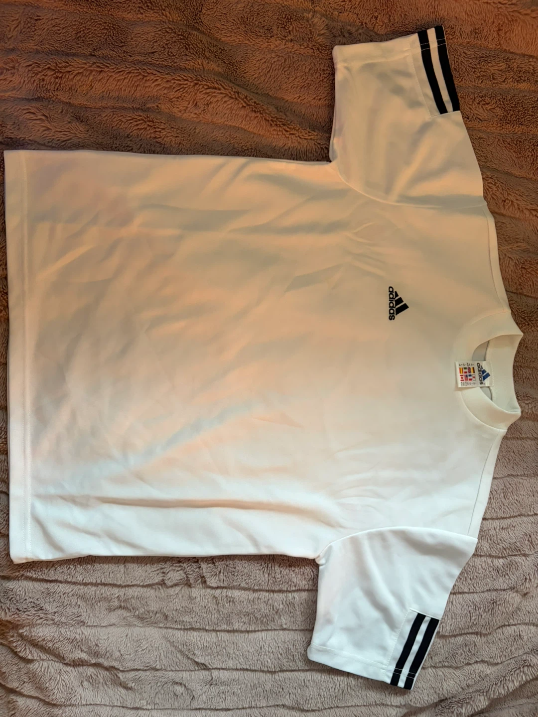 Adidas White youth soccer shirt