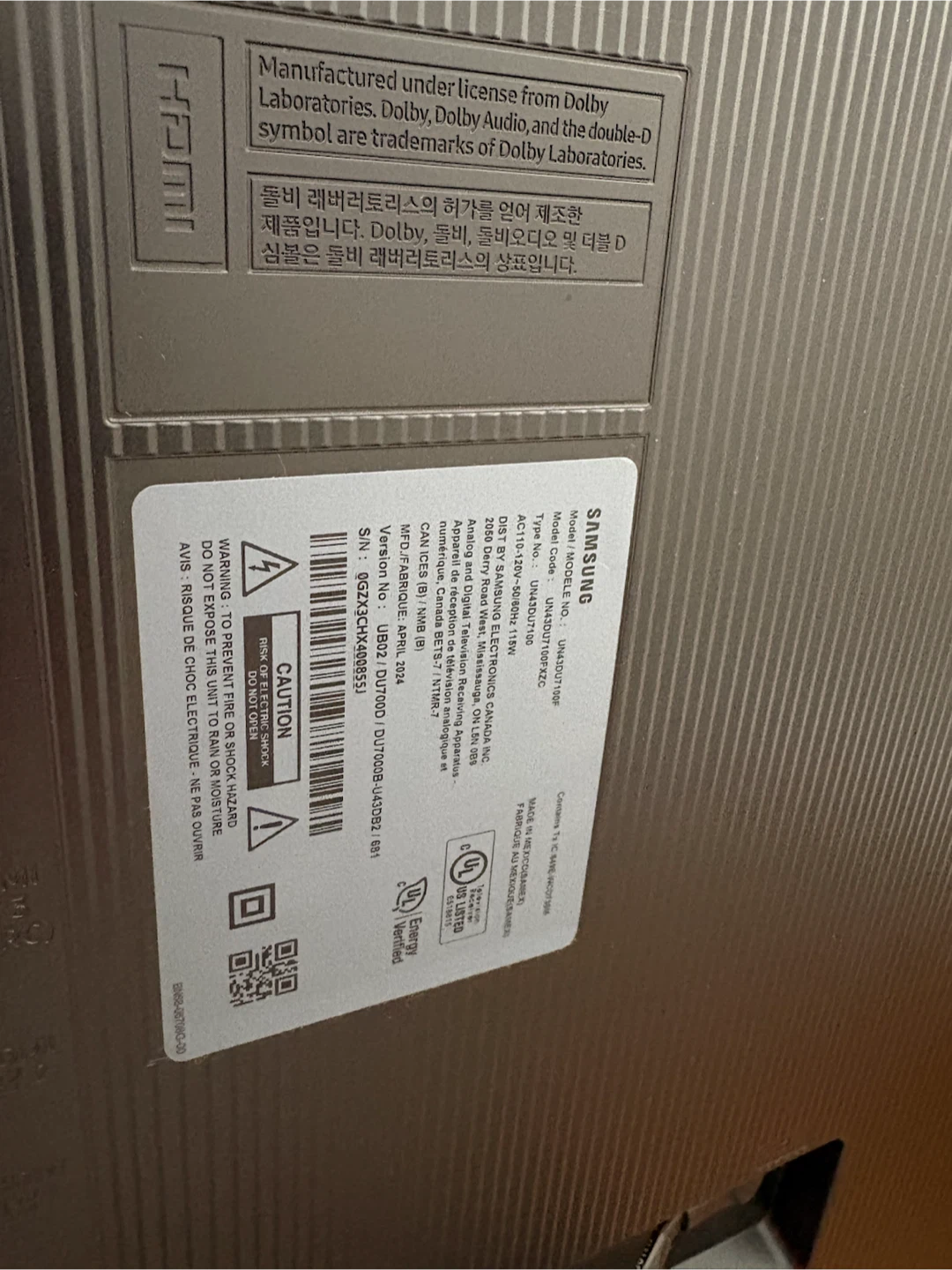 Samsung 43” Crystal UHD 4K Smart TV - photo 4