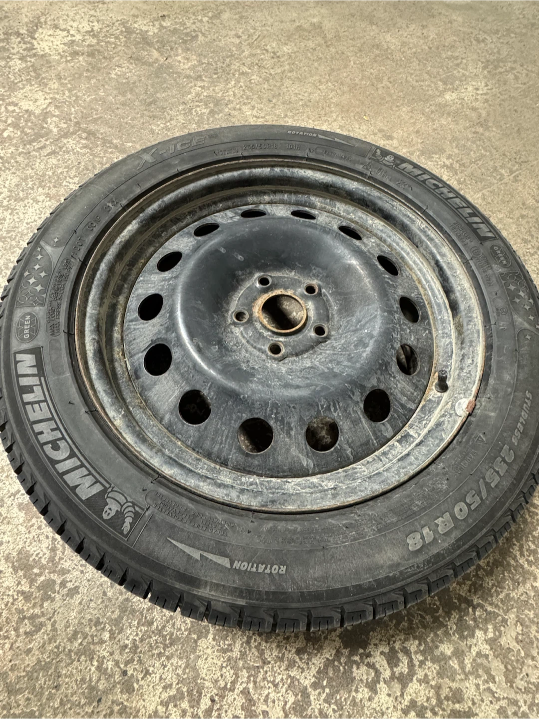 Audi Q3 Michelin X-Ice Winter Tire with Steel Rim