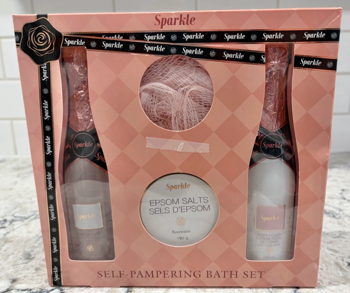 Sparkle Self-Pampering Bath Set Gift Box (New)