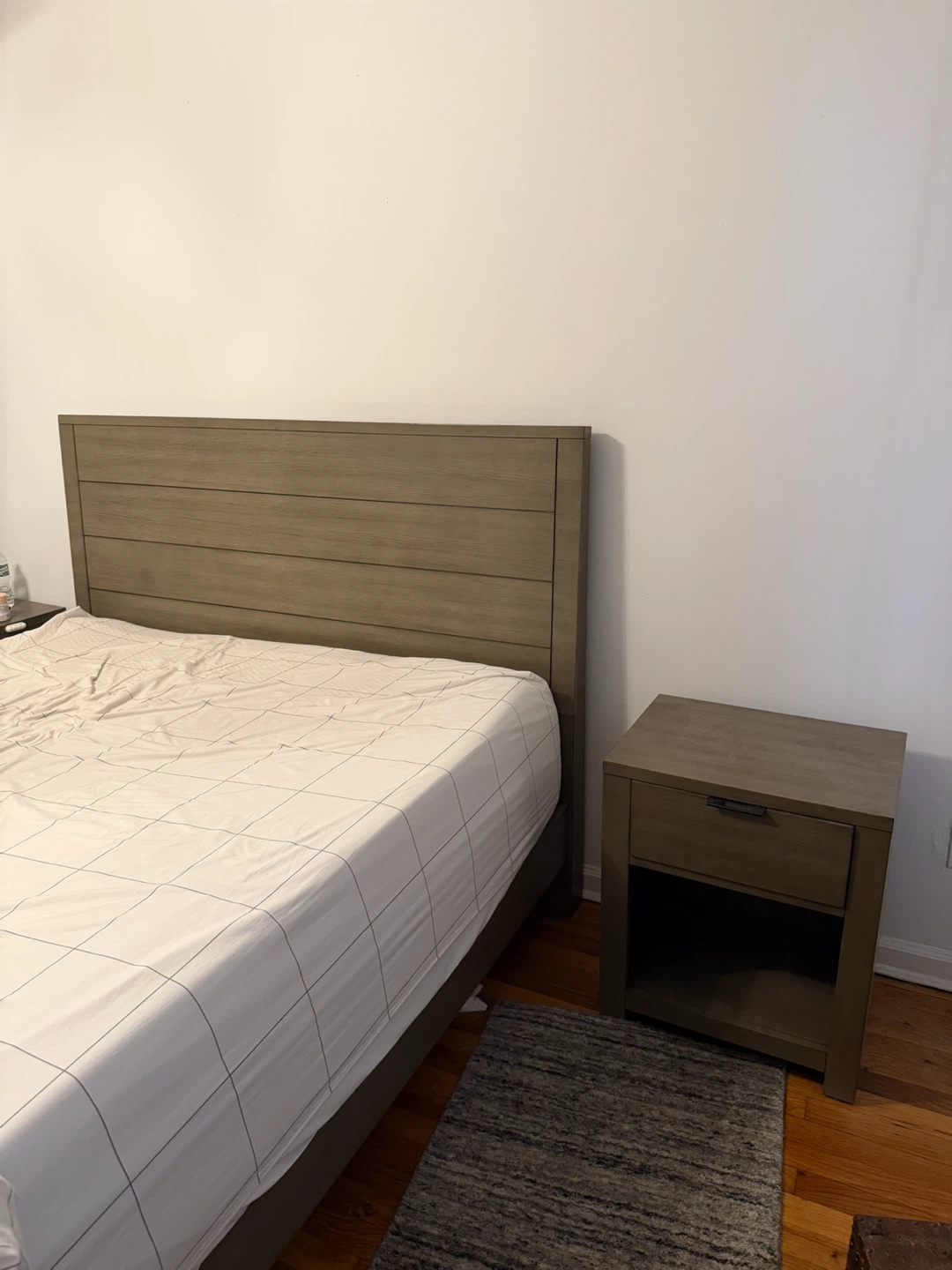 Macys tribeca Bed Frame (Queen) with 2 night stands