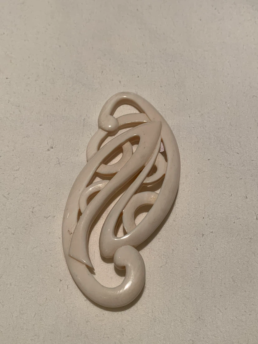 Carved Brooch