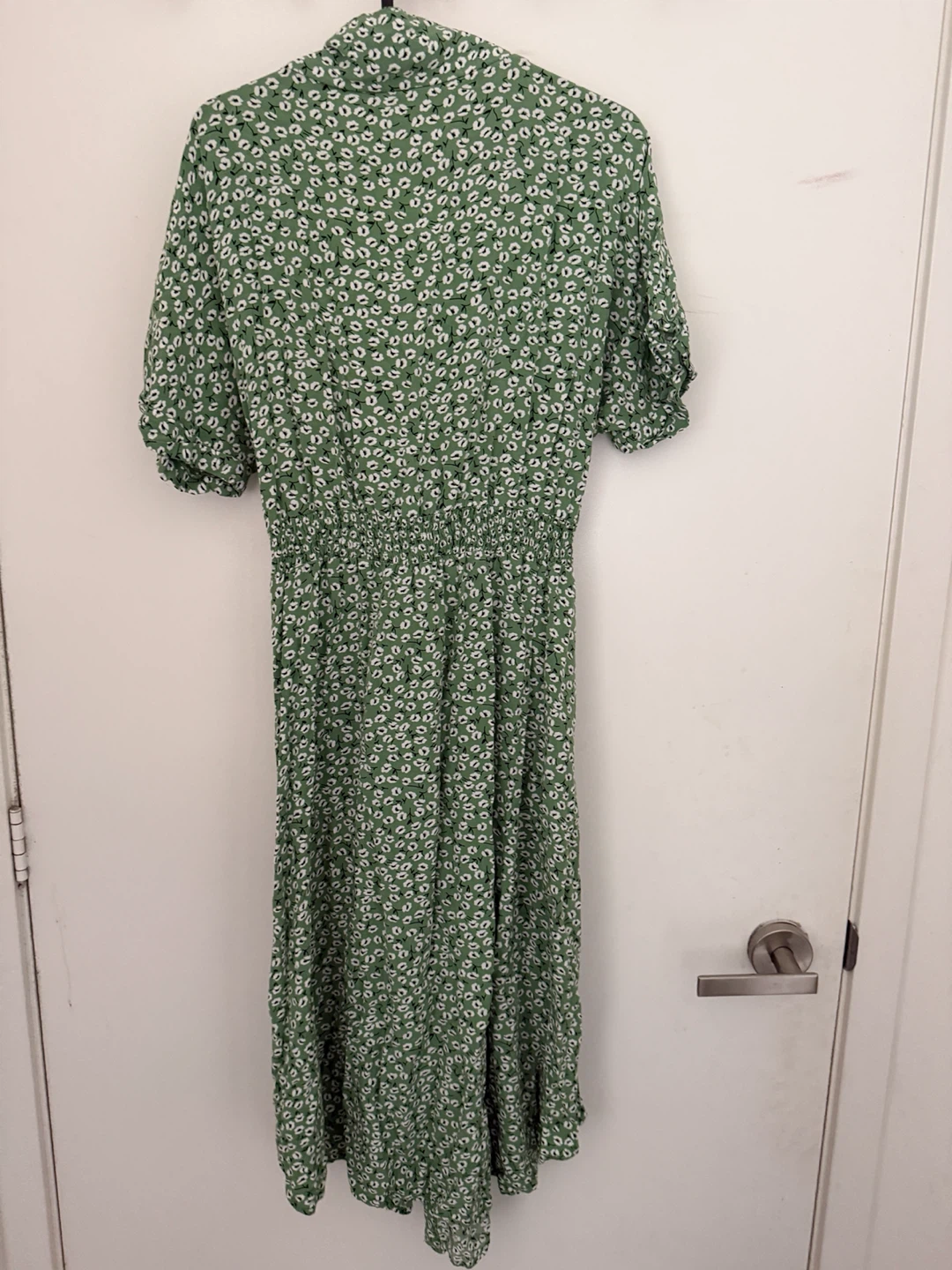 SHEIN Green Floral Print Midi Dress - photo 2