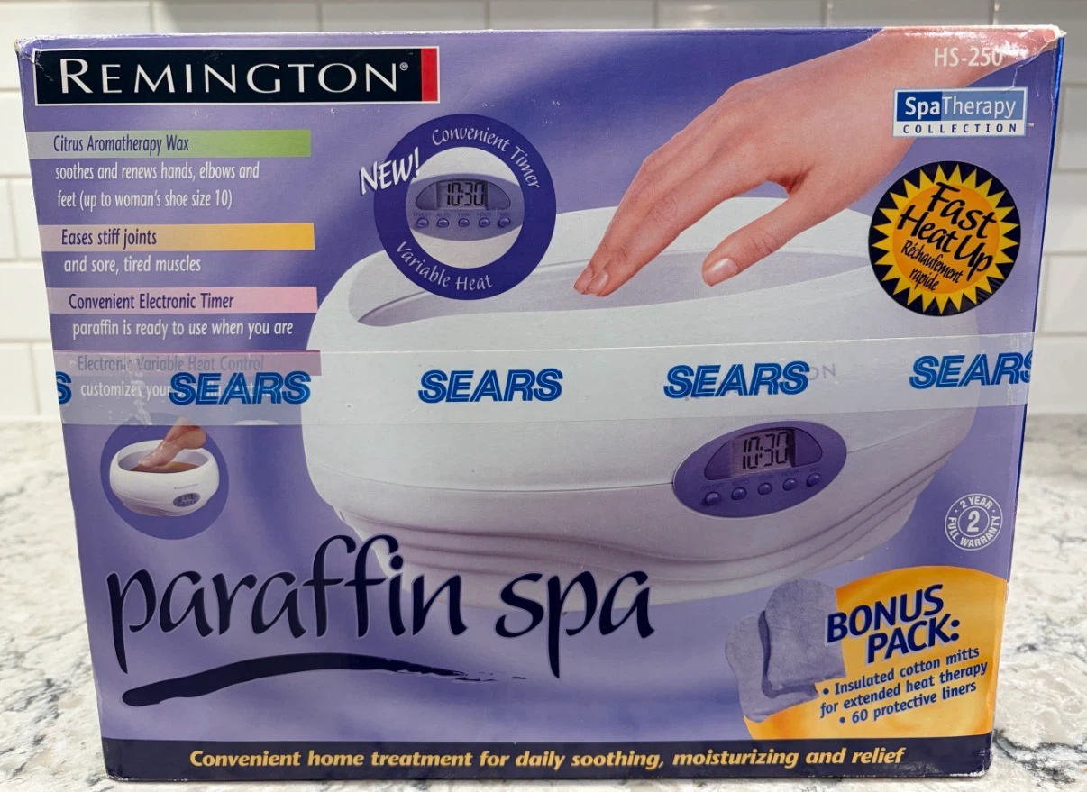 Remington Paraffin Spa HS-250 Wax Therapy Bath Kit w/Accessories