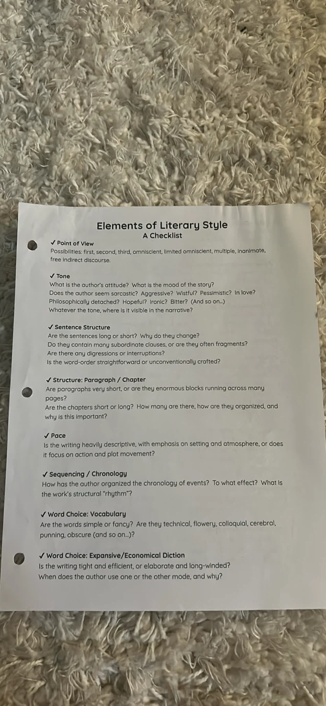 AP grade 12 English notes printed and detailed comes in binder.
