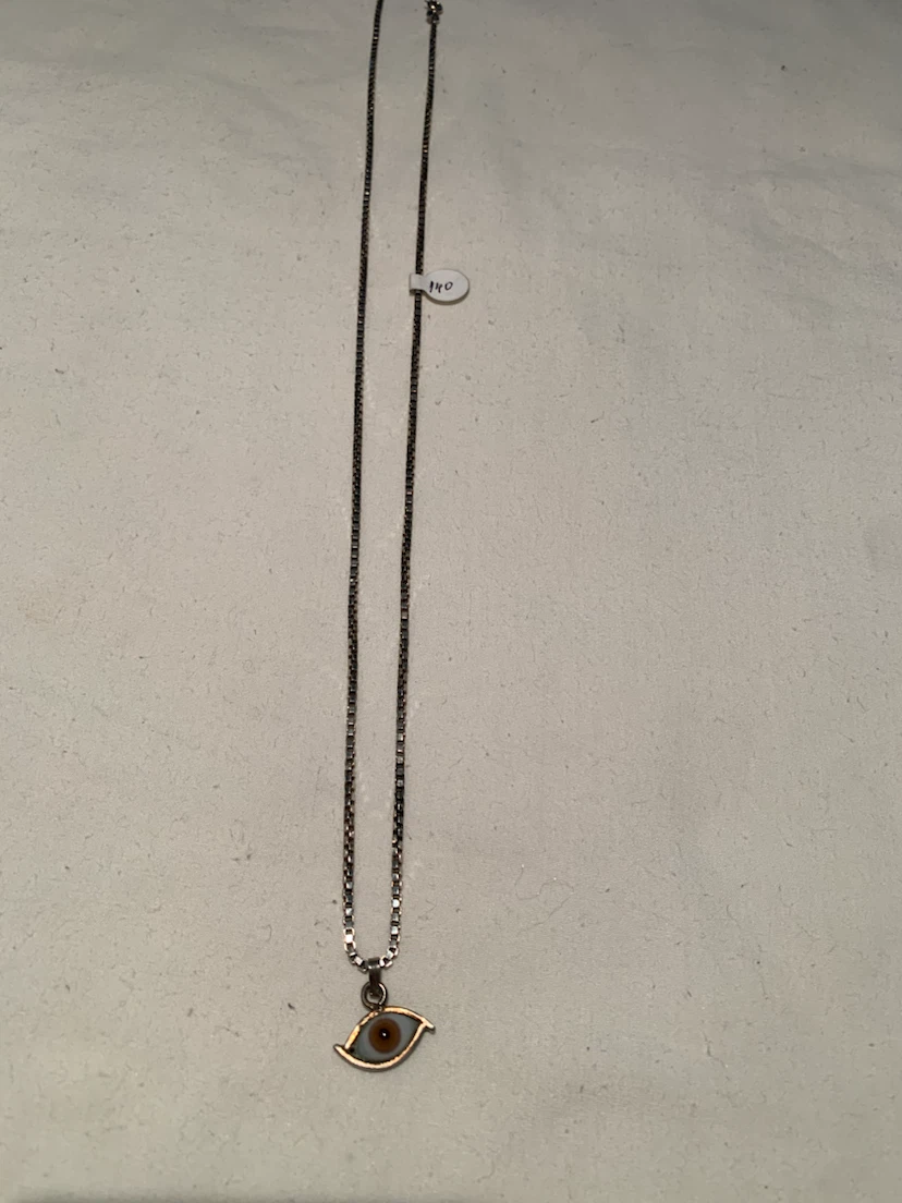Silver Eye Pendant Necklace