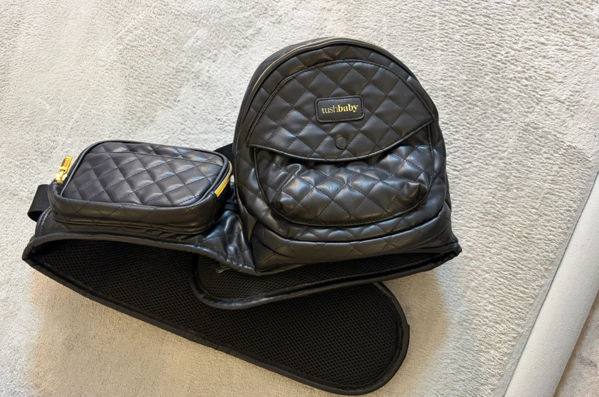 Tushbaby Quilted Faux Leather Hip Seat Carrier