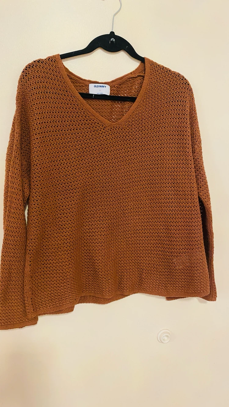 Old Navy crochet sweater size large - photo 2