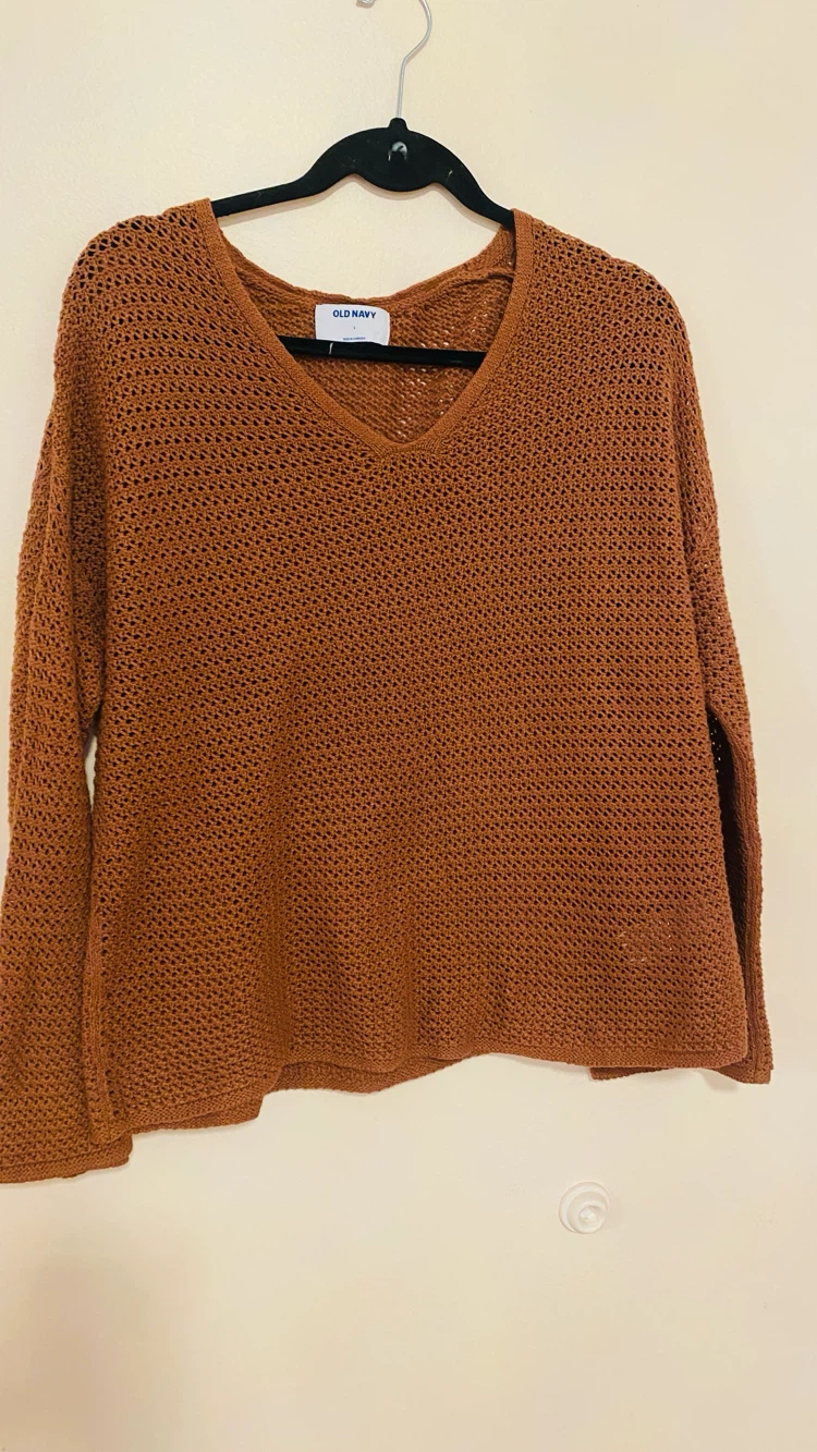 Old Navy crochet sweater size large - photo 3