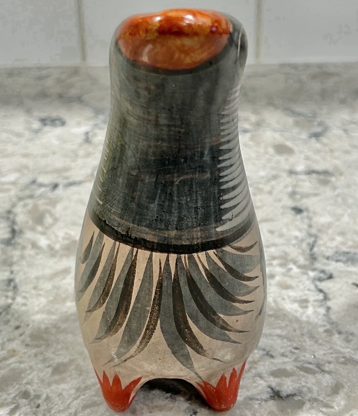 Vintage Tonala Mexican Bird Figurine – Hand Painted Folk Art - photo 4