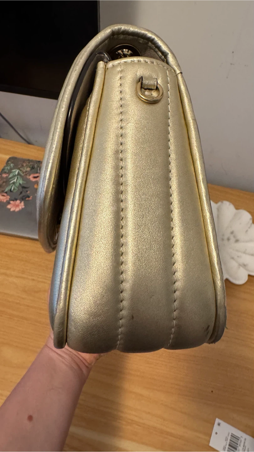 Coach Metallic Quilted Leather Madison Shoulder Bag - photo 4