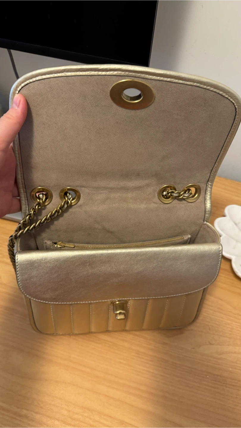 Coach Metallic Quilted Leather Madison Shoulder Bag - photo 5
