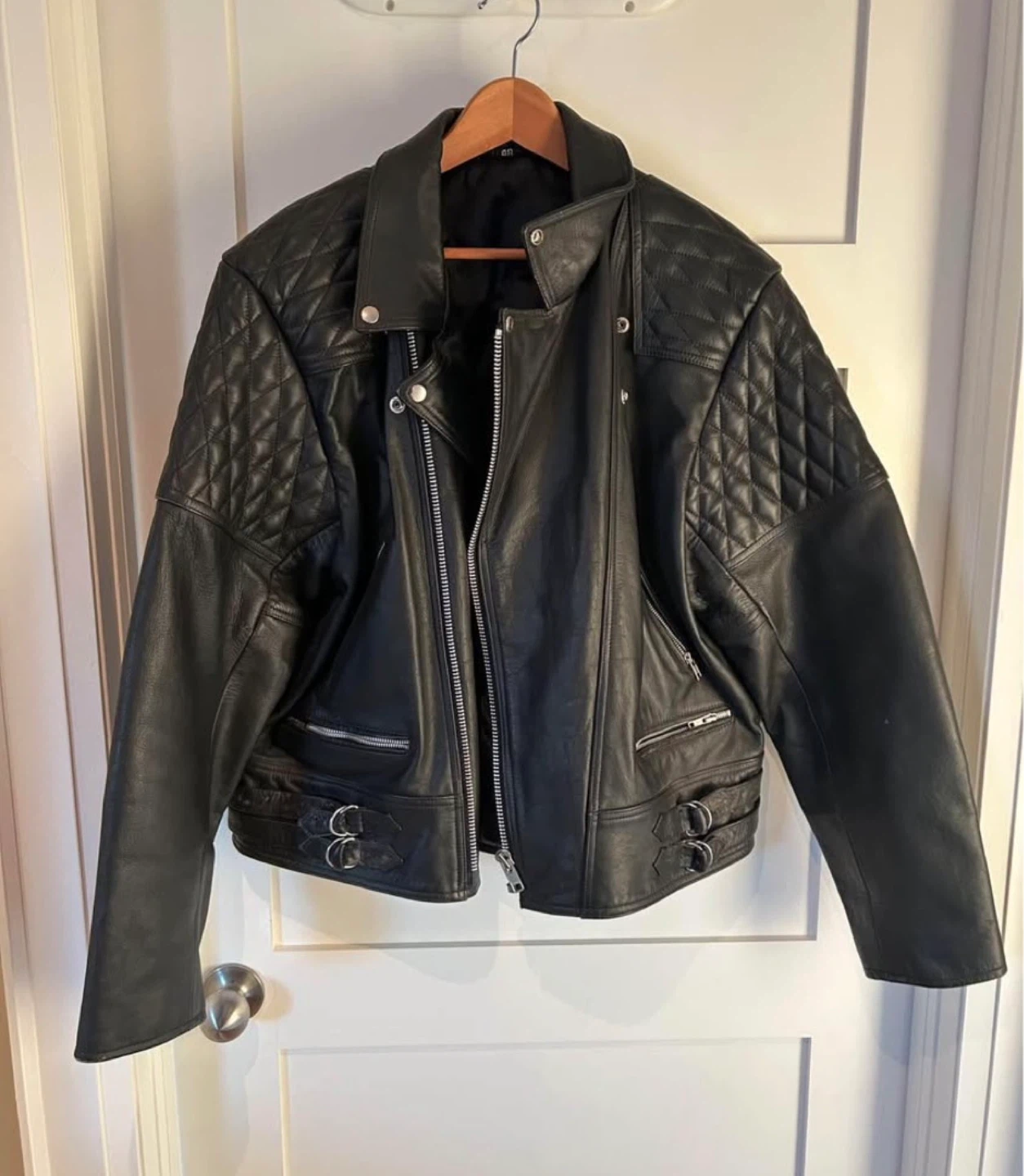 Black Leather Biker Jacket