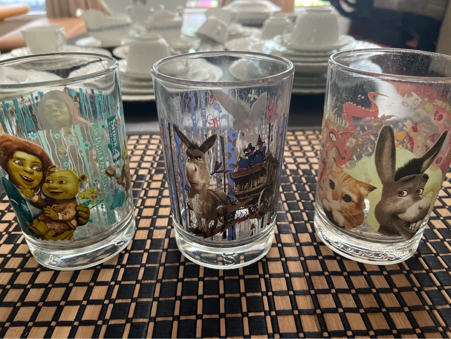 Vintage 3 Shrek Glasses - photo 2