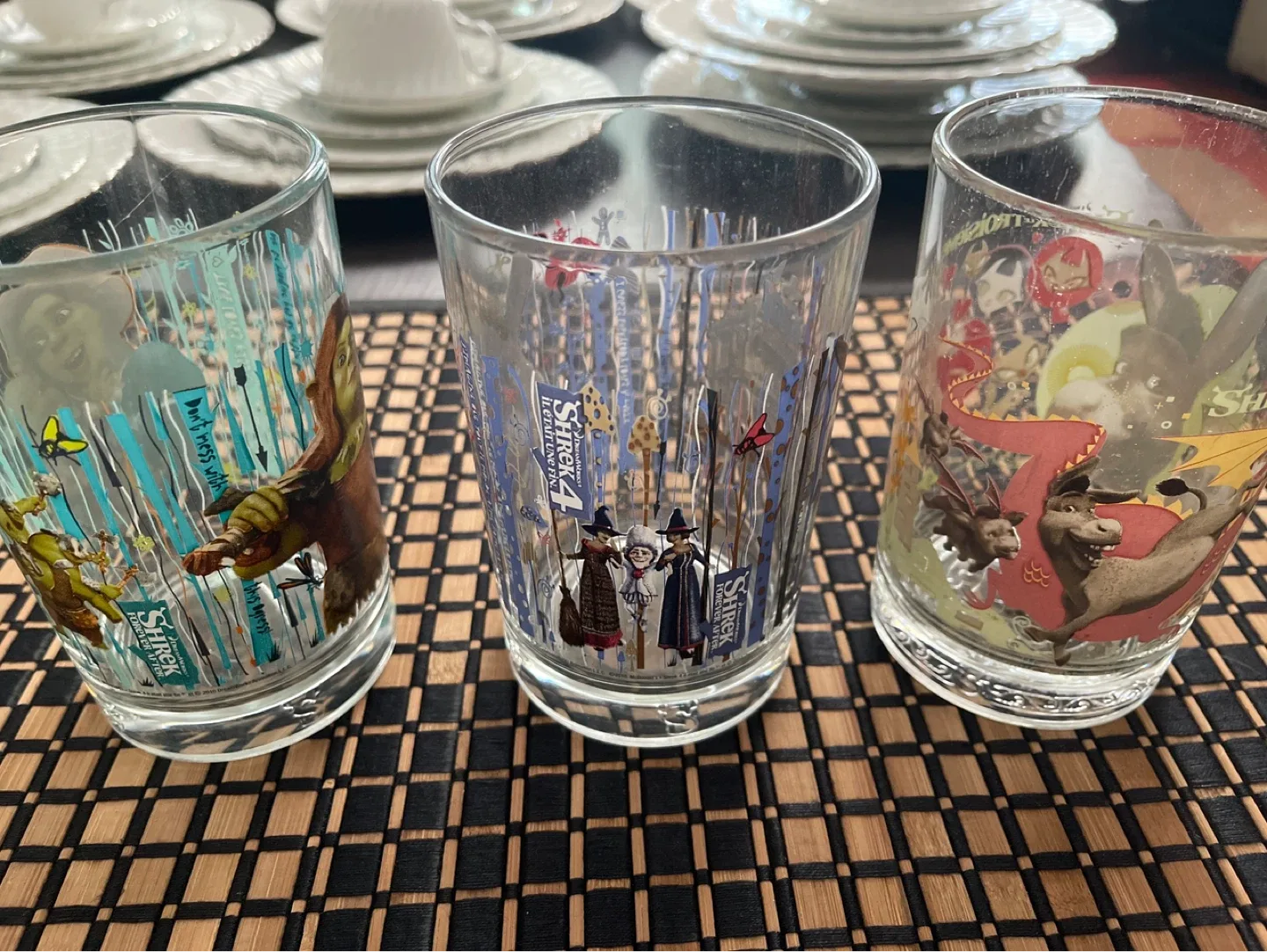 Vintage 3 Shrek Glasses - photo 3