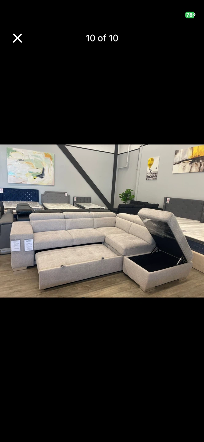 Sectional Sofa with Storage