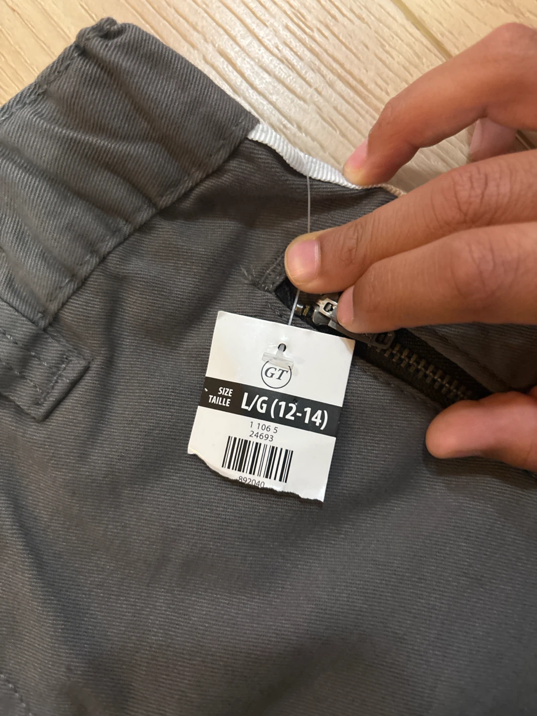 Grey Jogger Pants with Side Stripe - photo 2