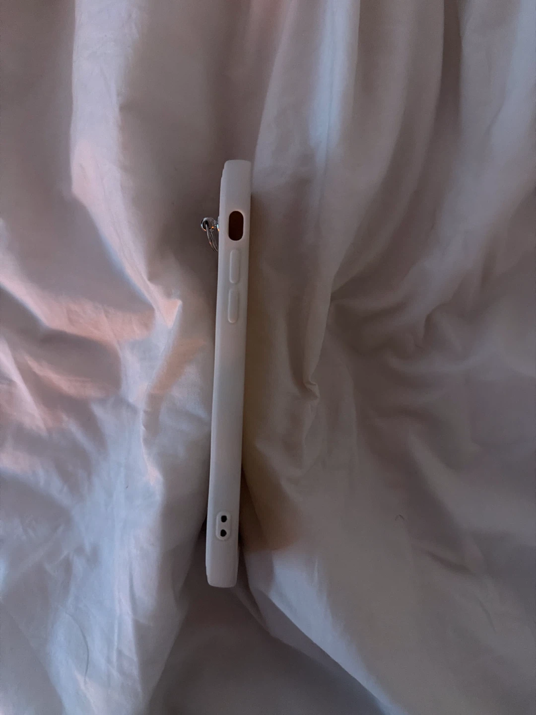 White Phone Case with Ring Charm - photo 3