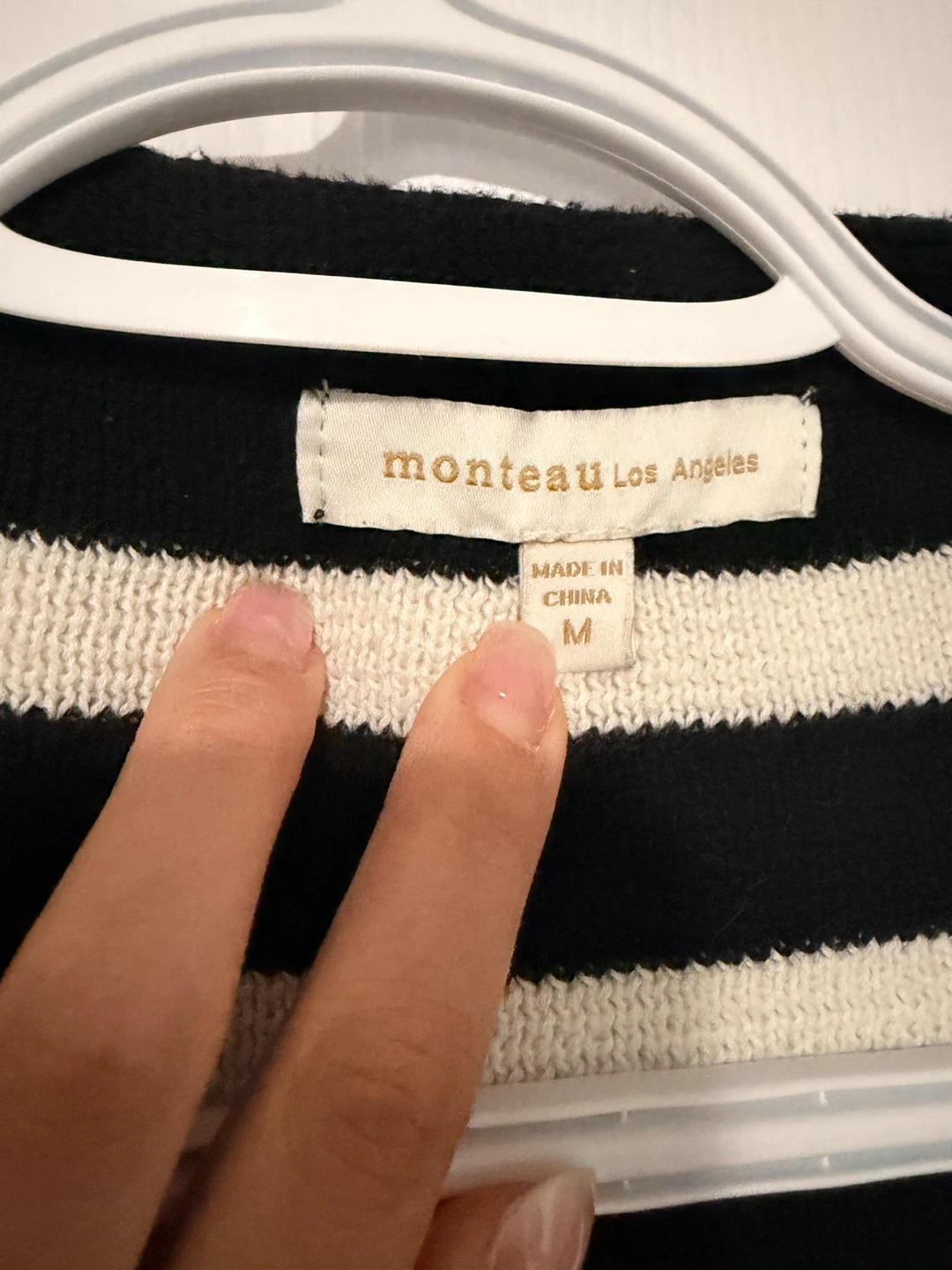 Monteau Los Angeles Striped Cardigan Sweater - photo 2