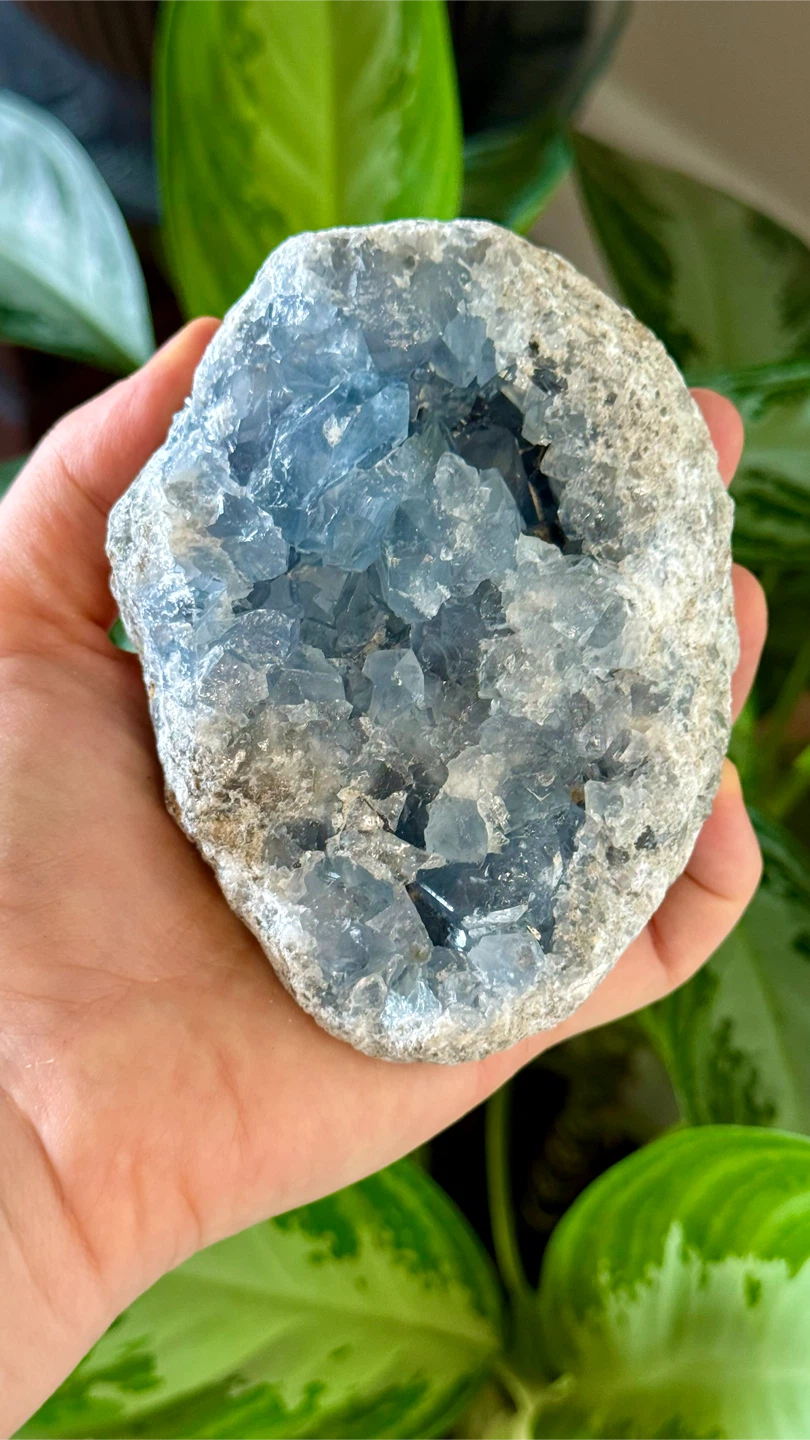 Raw Madagascar Celestine/Celestite Crystal Specimen - photo 2
