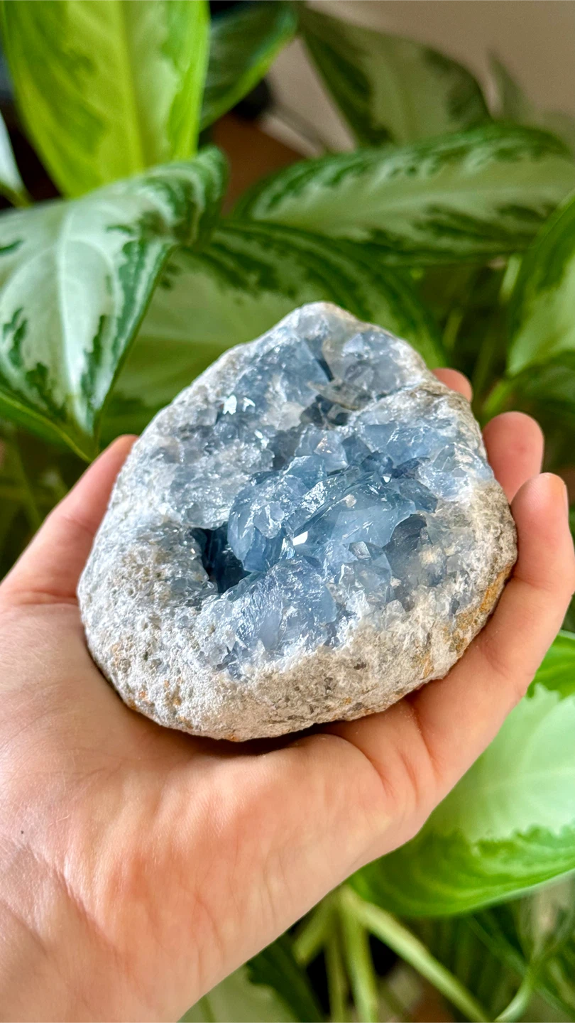 Raw Madagascar Celestine/Celestite Crystal Specimen - photo 3