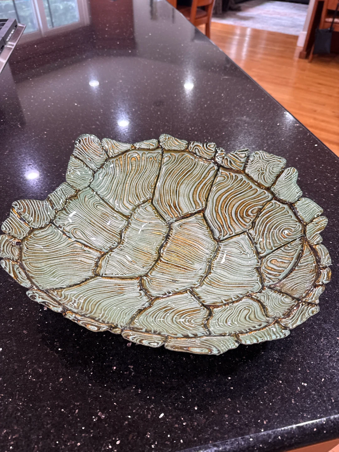 Decorative Ceramic Turtle Shell Bowl