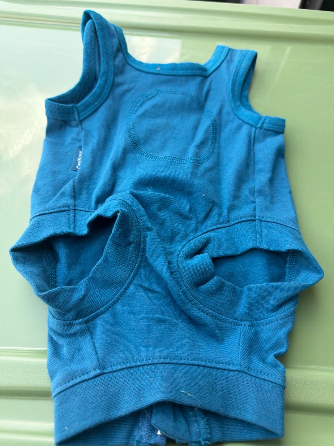 Blue Sleeveless Dog Onesie - photo 2