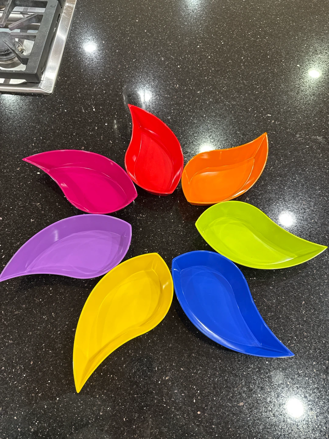 Set of 7 Colorful Serving Dishes