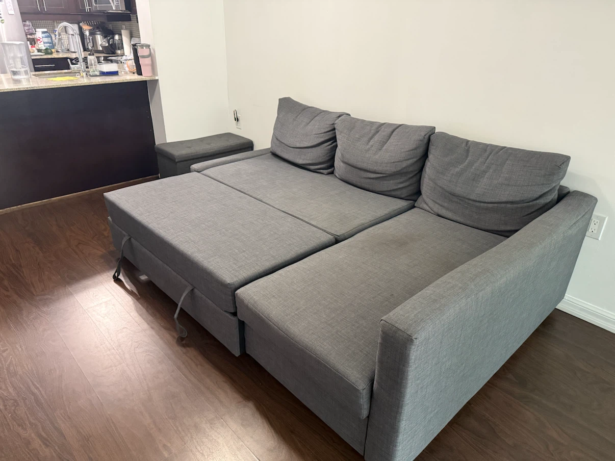 IKEA FRIHETEN Sofa Bed with Storage (Only 11 Months Old) - photo 3