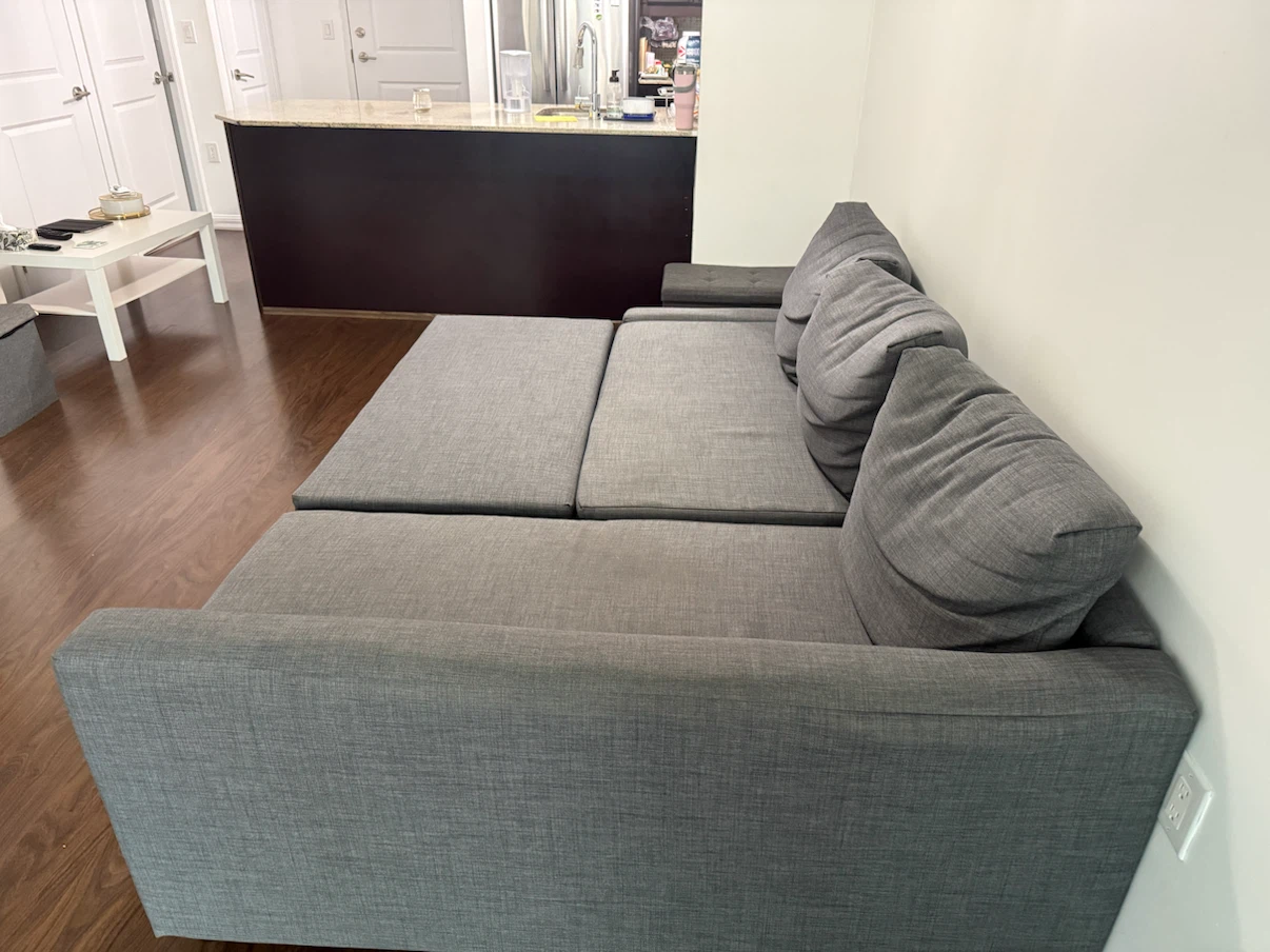 IKEA FRIHETEN Sofa Bed with Storage (Only 11 Months Old) - photo 4