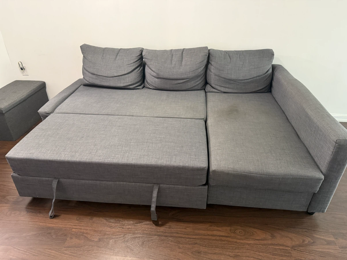 IKEA FRIHETEN Sofa Bed with Storage (Only 11 Months Old) - photo 5