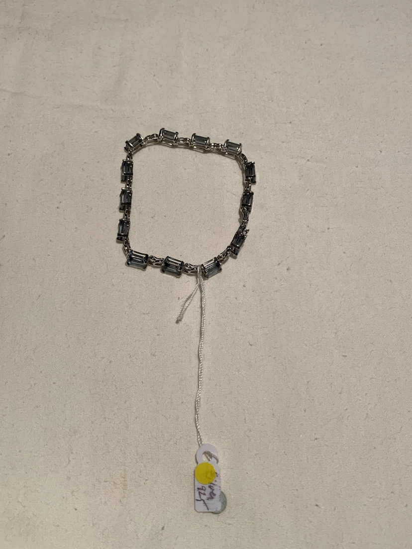 Sterling Silver Blue Gemstone Bracelet - photo 2