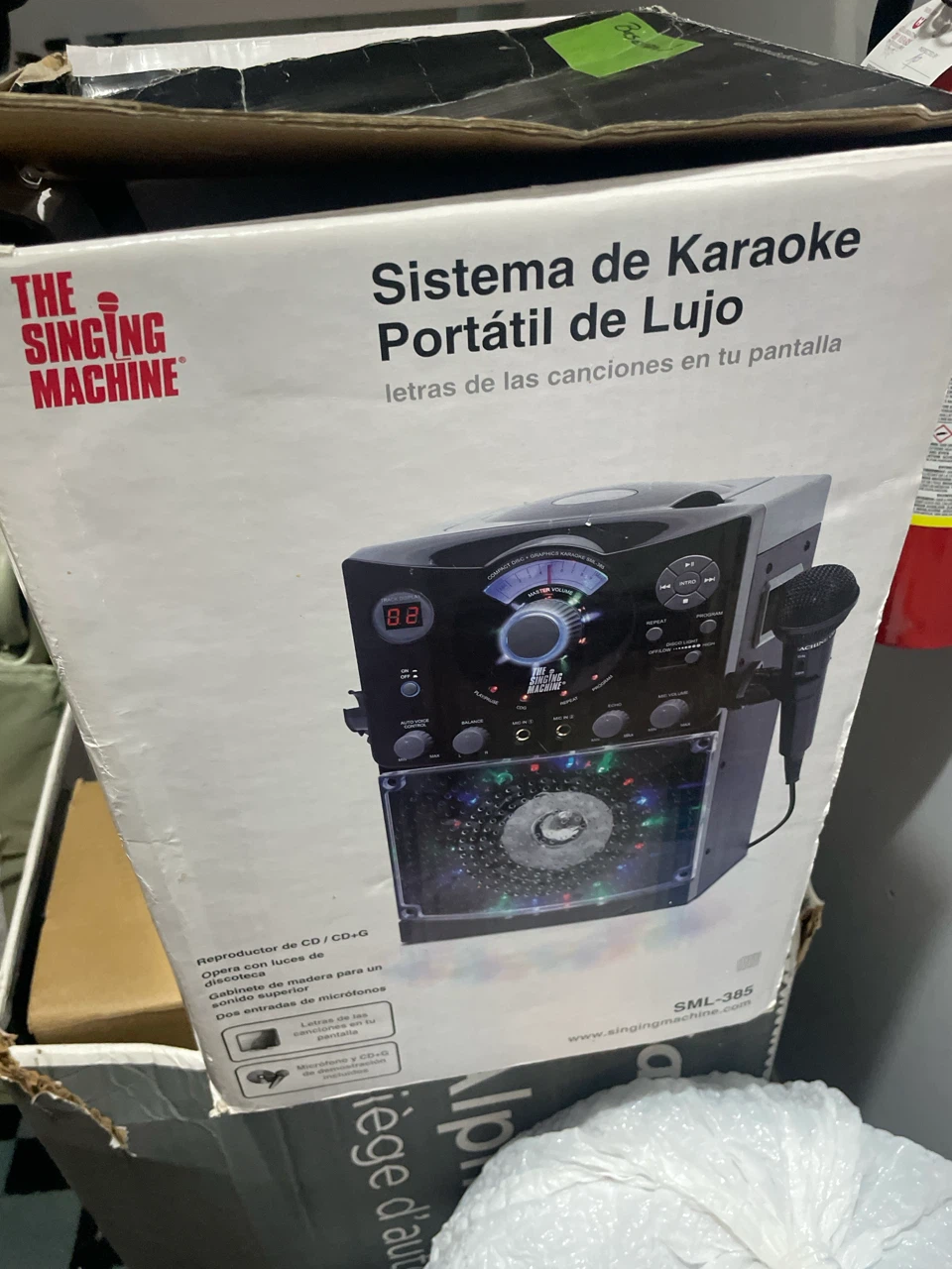 The Singing Machine SML-385 Portable CD+G Karaoke System