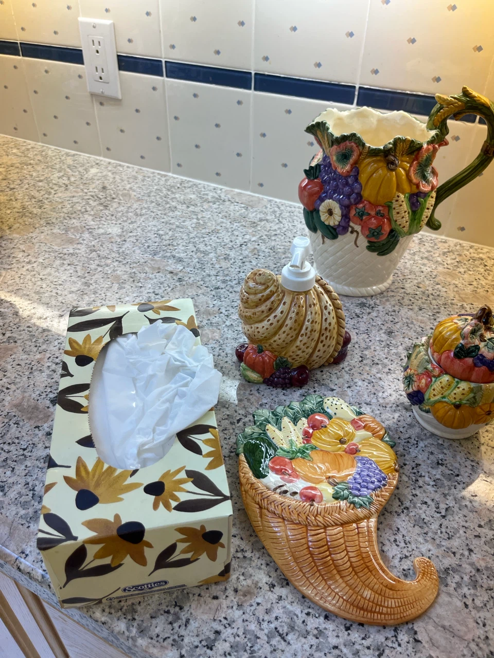 Harvest Fruit/Vegetable Themed Ceramic Kitchen Decor Set - photo 3