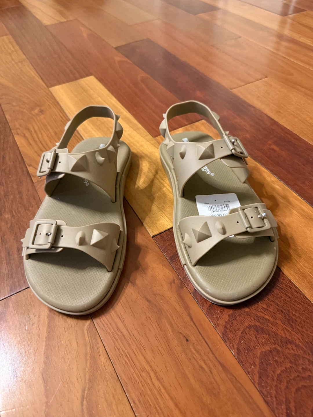 Melissa Women's Sandals Tan Studded Size 7