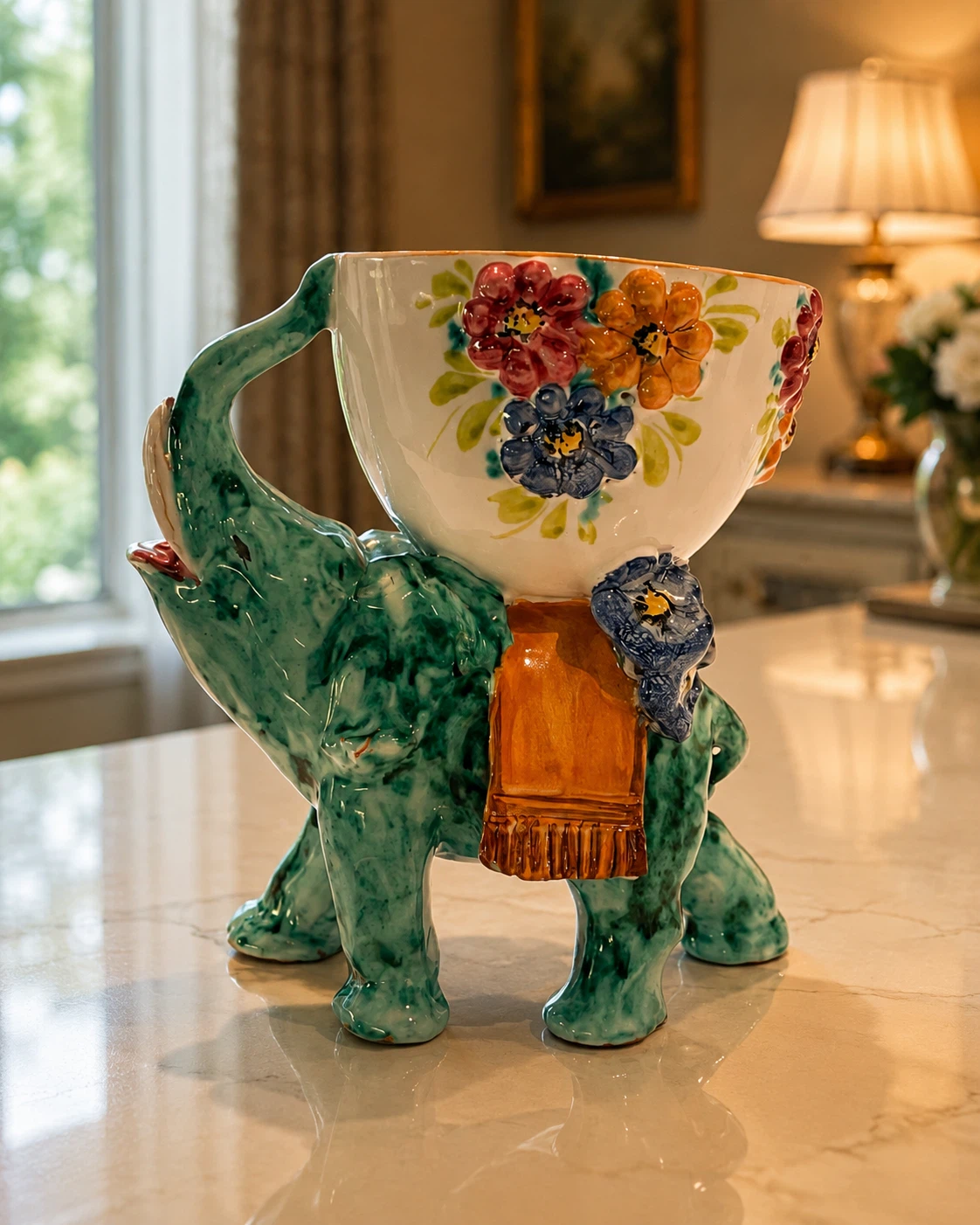 Ceramic Elephant Planter/Bowl