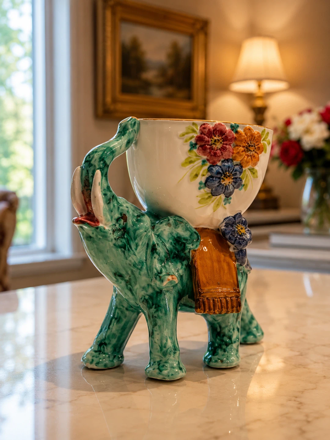 Ceramic Elephant Planter/Bowl - photo 3