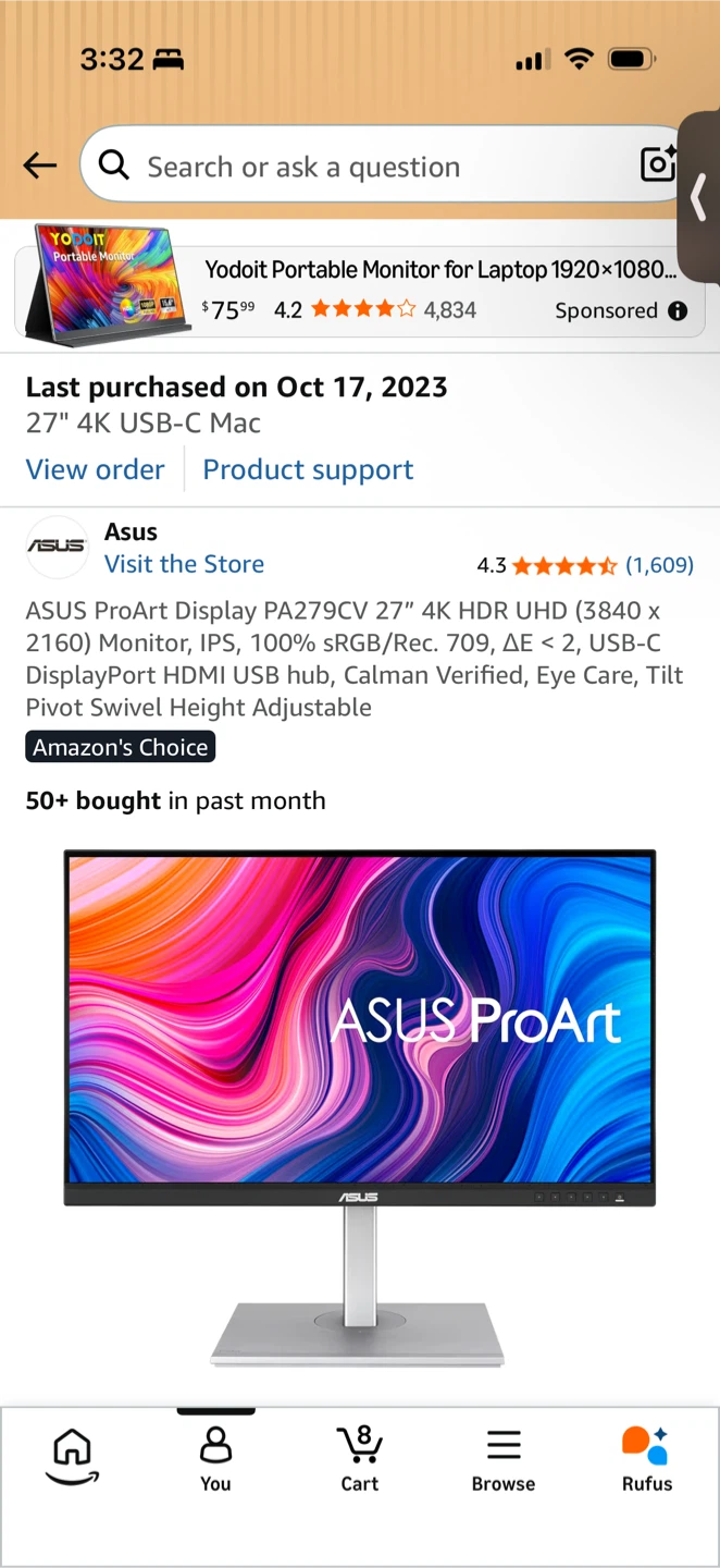 Asus ProArt PA279CV 27" 4K HDR UHD Monitor - photo 3