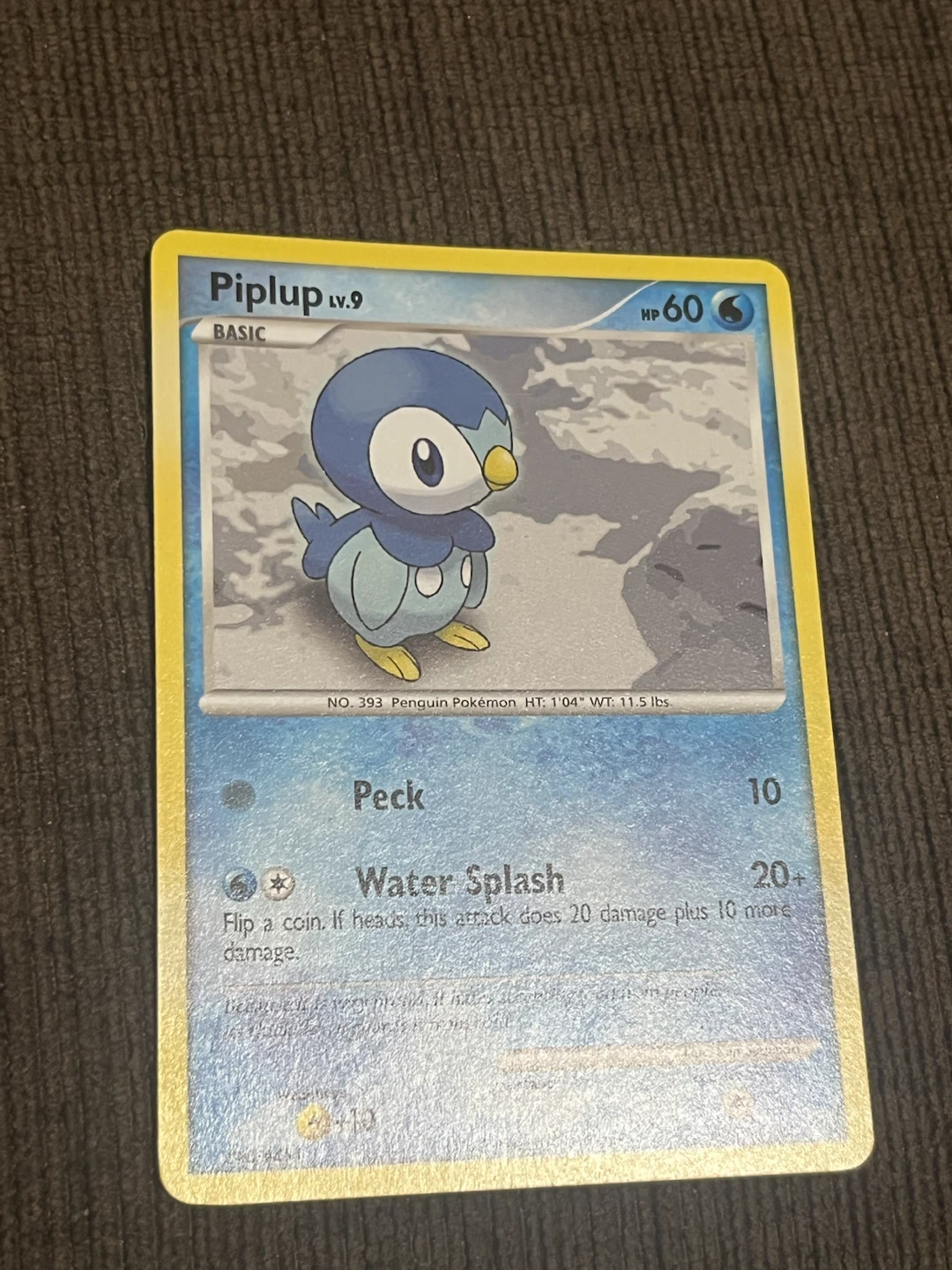 Pokemon Piplup LV.9 Trading Card