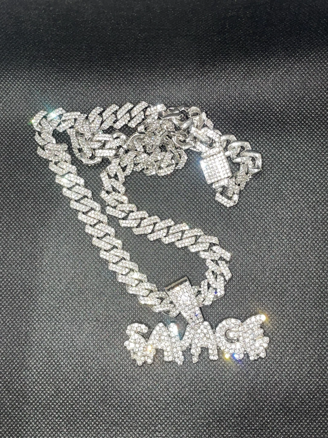 Iced Out "SAVAGE" Pendant Necklace